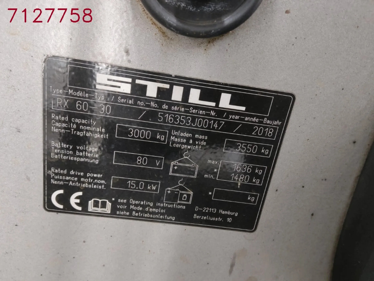 STILL RX60-30 - Electric forklift: picture 5 STILL RX60-30 - Electric forklift: picture 5