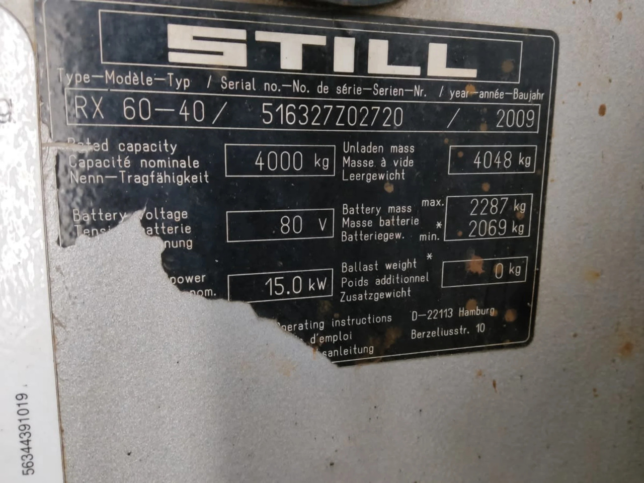 STILL RX60-40 - Electric forklift: picture 2 STILL RX60-40 - Electric forklift: picture 2