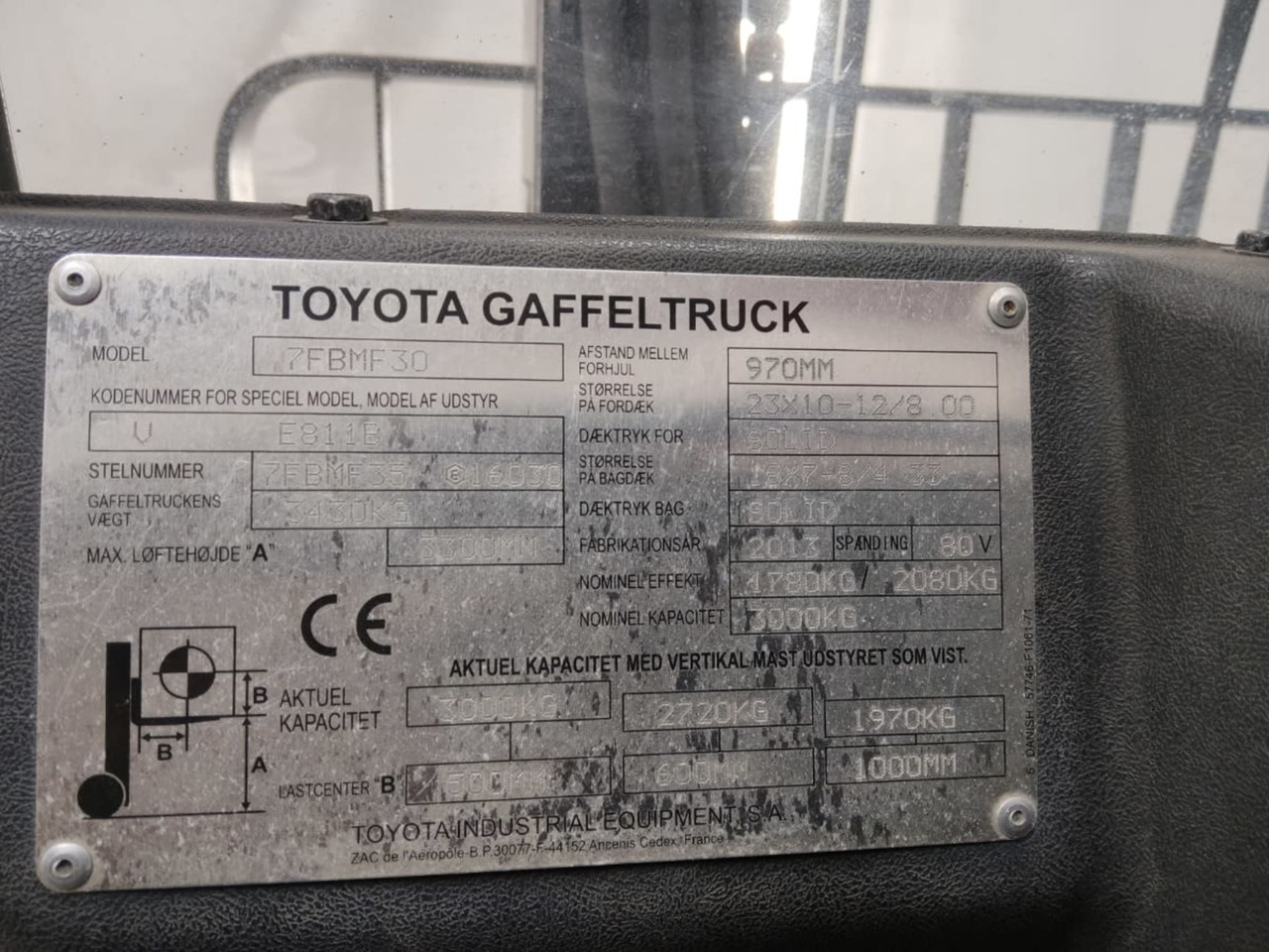 Toyota 7FBMF30 - Electric forklift: picture 2 Toyota 7FBMF30 - Electric forklift: picture 2