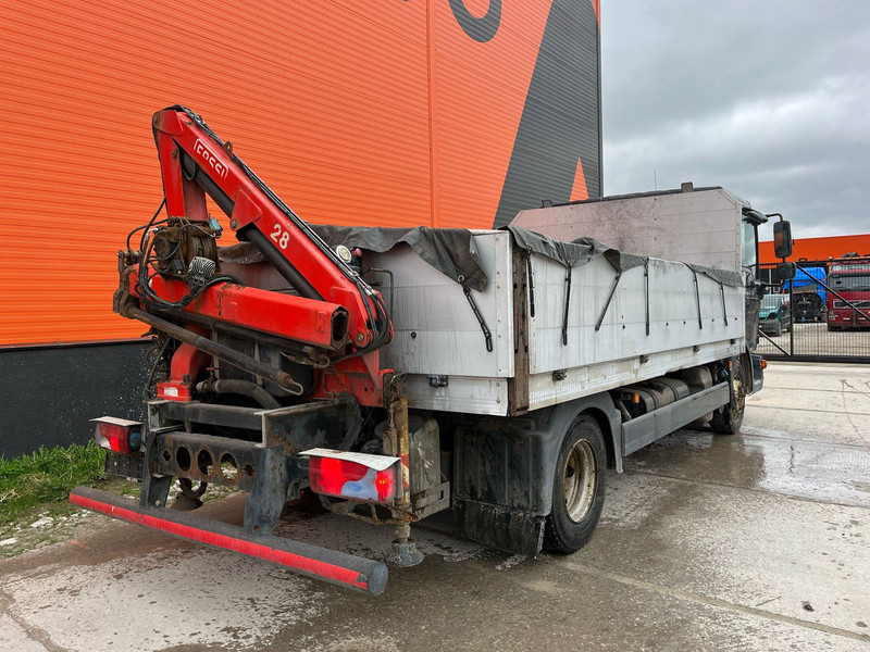 Dropside/ Flatbed truck, Crane truck MAN TGL 8.180 4x2 CAB DAMAGE ! / Fassi F28 / PLATFORM L=4366 mm: picture 6