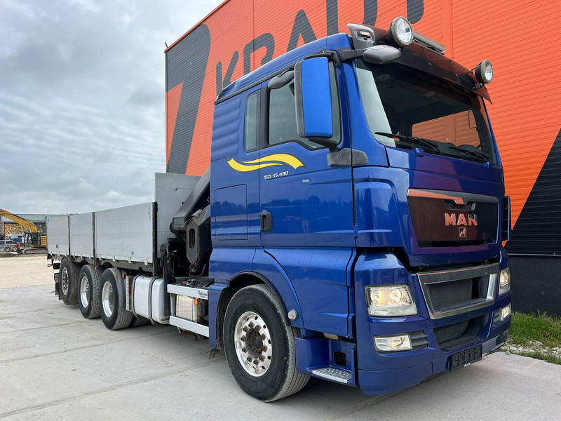 MAN TGX 35.480 8x4*4 HIAB 288E-7 / PLATFORM L=6397 mm - Dropside/ Flatbed truck, Crane truck: picture 4 MAN TGX 35.480 8x4*4 HIAB 288E-7 / PLATFORM L=6397 mm - Dropside/ Flatbed truck, Crane truck: picture 4