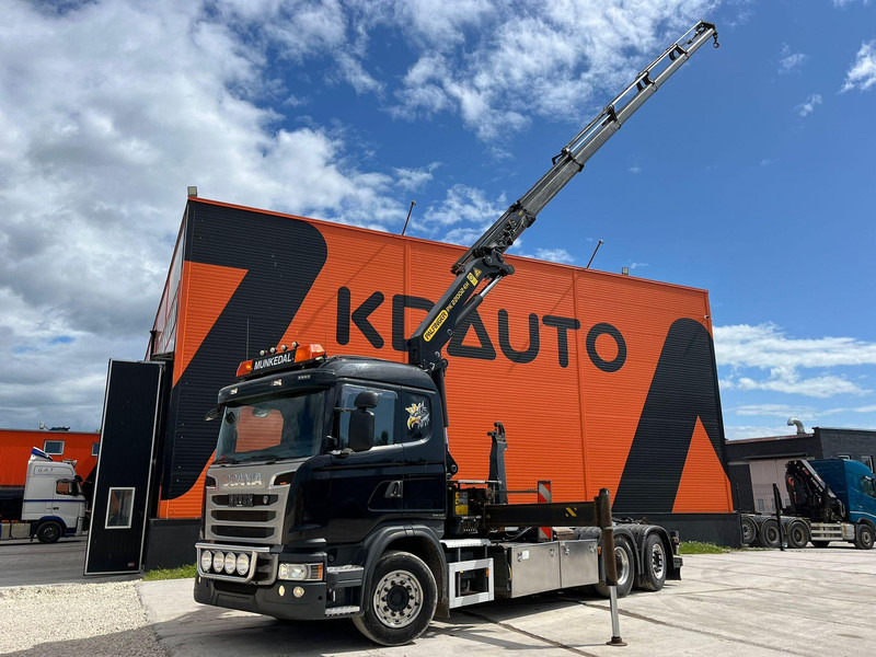 Scania G 440 6x2*4 PK22002 + JIB / PALFINGER 20 ton / L=5000 mm - Hook lift truck, Crane truck: picture 1 Scania G 440 6x2*4 PK22002 + JIB / PALFINGER 20 ton / L=5000 mm - Hook lift truck, Crane truck: picture 1