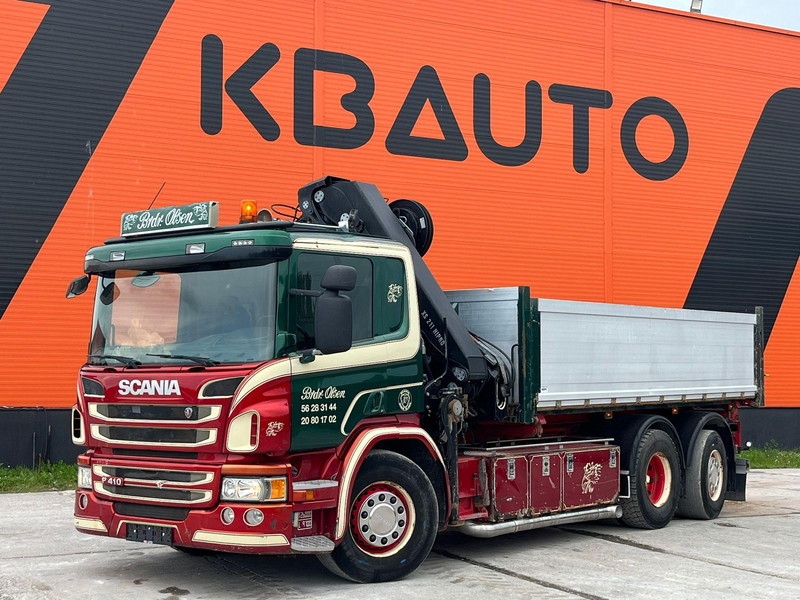 Scania P 410 6x2*4 HIAB 211EP-5 / BOX L=5386 mm - Tipper, Crane truck: picture 2 Scania P 410 6x2*4 HIAB 211EP-5 / BOX L=5386 mm - Tipper, Crane truck: picture 2