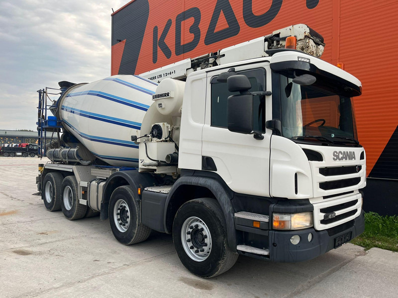 Scania P 410 8x4 LIEBHERR 9 m3 + CONVEYOR / FULL STEEL - Concrete mixer truck: picture 3 Scania P 410 8x4 LIEBHERR 9 m3 + CONVEYOR / FULL STEEL - Concrete mixer truck: picture 3