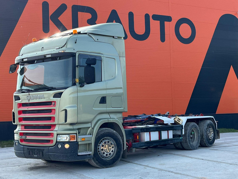 Scania R 420 6x2 PALFINGER T 20 ton / L=5450 mm / RETARDER - Hook lift truck: picture 1 Scania R 420 6x2 PALFINGER T 20 ton / L=5450 mm / RETARDER - Hook lift truck: picture 1