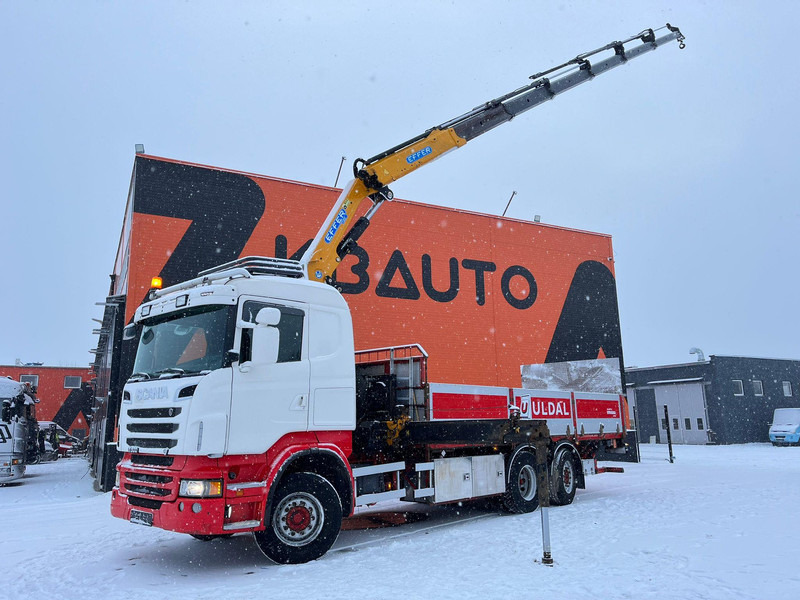 Scania R 500 6x2*4 EFFER 255/6S / PLATFORM L=6620 mm - Dropside/ Flatbed truck, Crane truck: picture 1 Scania R 500 6x2*4 EFFER 255/6S / PLATFORM L=6620 mm - Dropside/ Flatbed truck, Crane truck: picture 1