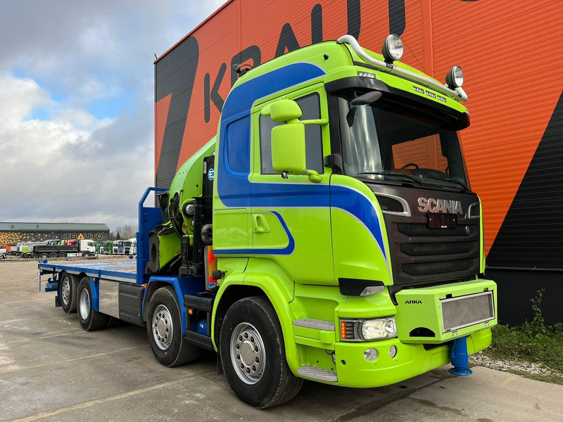 Scania R 520 8x2*6 EFFER 685/6S / WINCH / JIB CONNECTION / PLATFORM L=6423 mm - Dropside/ Flatbed truck, Crane truck: picture 4 Scania R 520 8x2*6 EFFER 685/6S / WINCH / JIB CONNECTION / PLATFORM L=6423 mm - Dropside/ Flatbed truck, Crane truck: picture 4