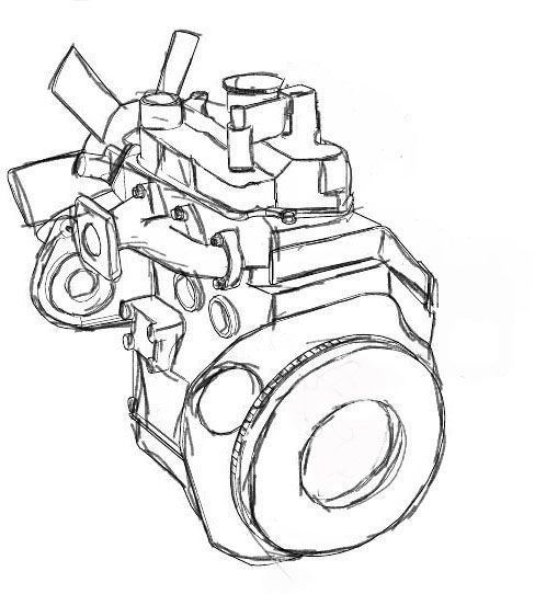 Komatsu 4D84 - Engine for Construction machinery: picture 1 Komatsu 4D84 - Engine for Construction machinery: picture 1