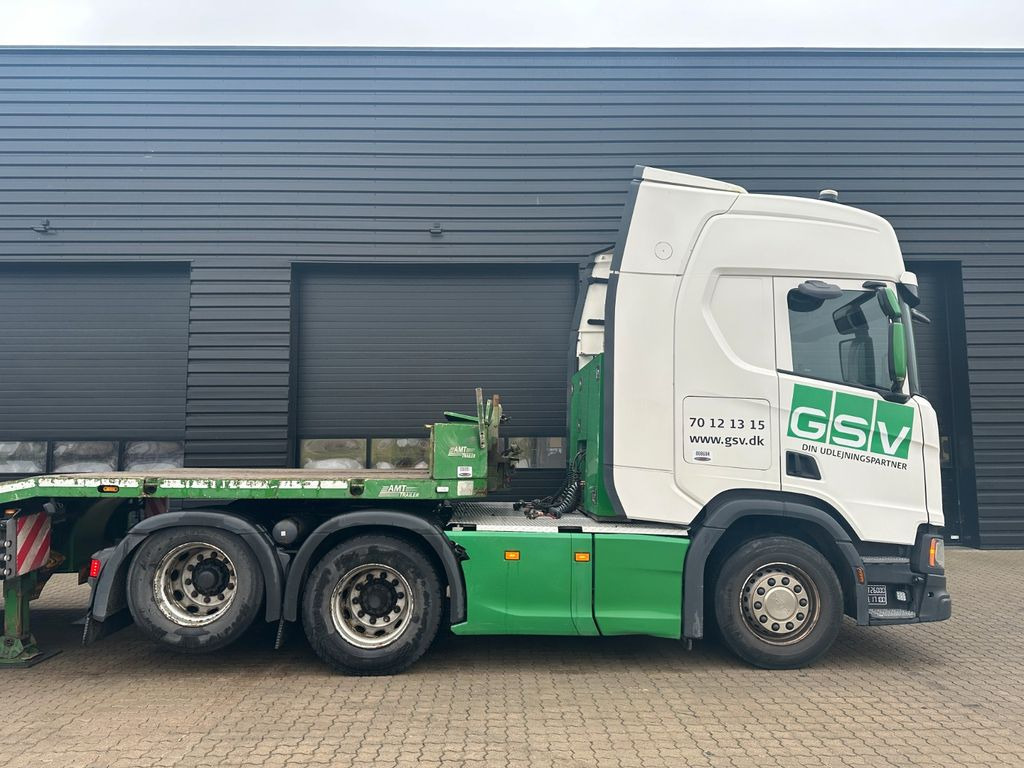 Low loader semi-trailer HRD AMT 4 achs tieflader / radmulde: picture 13