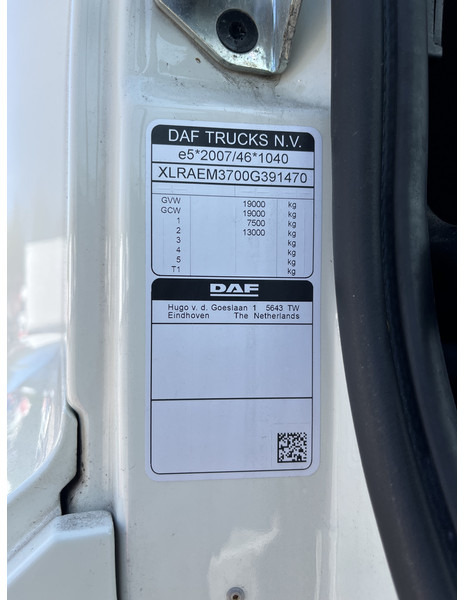 Box truck DAF CF 260 FA / 18 Ton / 93 dkm / Box / Laadklep / APK 09-25: picture 10