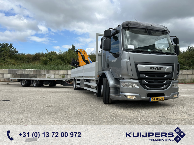 DAF LF 320 FA 19T + Burg BPM 0018 Trailer / Effer 175.2/c3s Crane / NL Combi - Dropside/ Flatbed truck, Crane truck: picture 1 DAF LF 320 FA 19T + Burg BPM 0018 Trailer / Effer 175.2/c3s Crane / NL Combi - Dropside/ Flatbed truck, Crane truck: picture 1