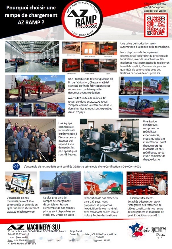 New Loading ramp AZ RAMP STAR-10-XL mobile loading ramp: picture 9