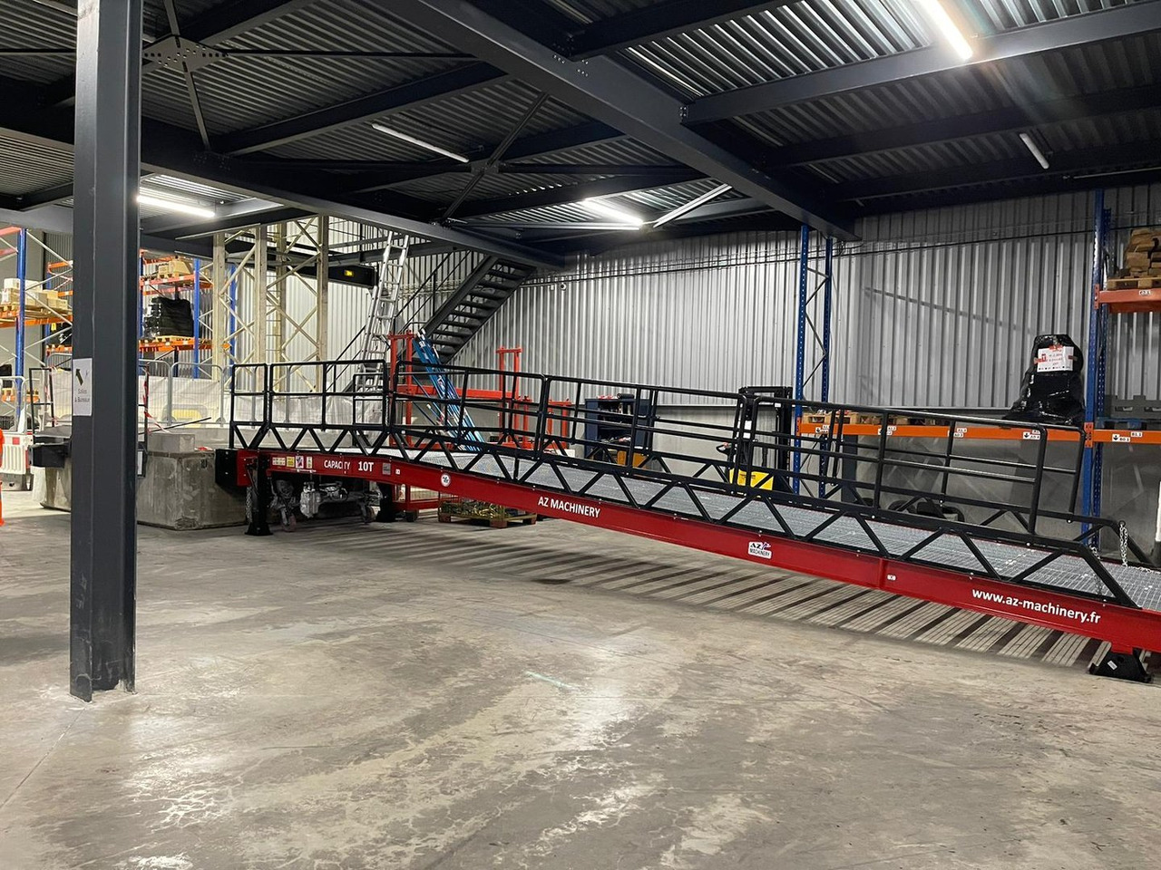 New Loading ramp Loading Ramp with with hydraulic folding bridge -  AZ RAMP - STAR-OTC- 8T. 8 ton capacity: picture 9