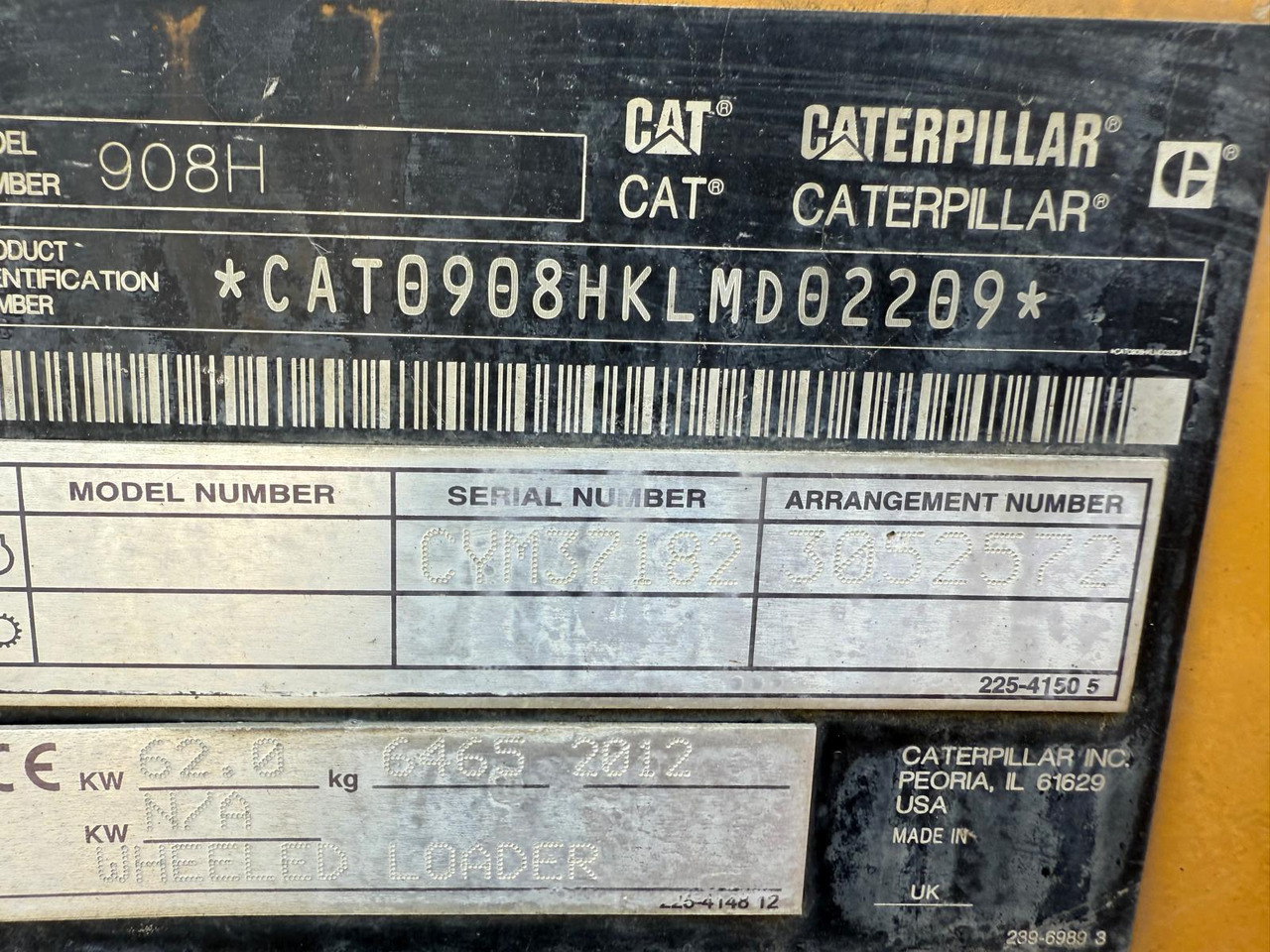 Caterpillar 908 H 2 units CAT908H - Wheel loader: picture 5 Caterpillar 908 H 2 units CAT908H - Wheel loader: picture 5