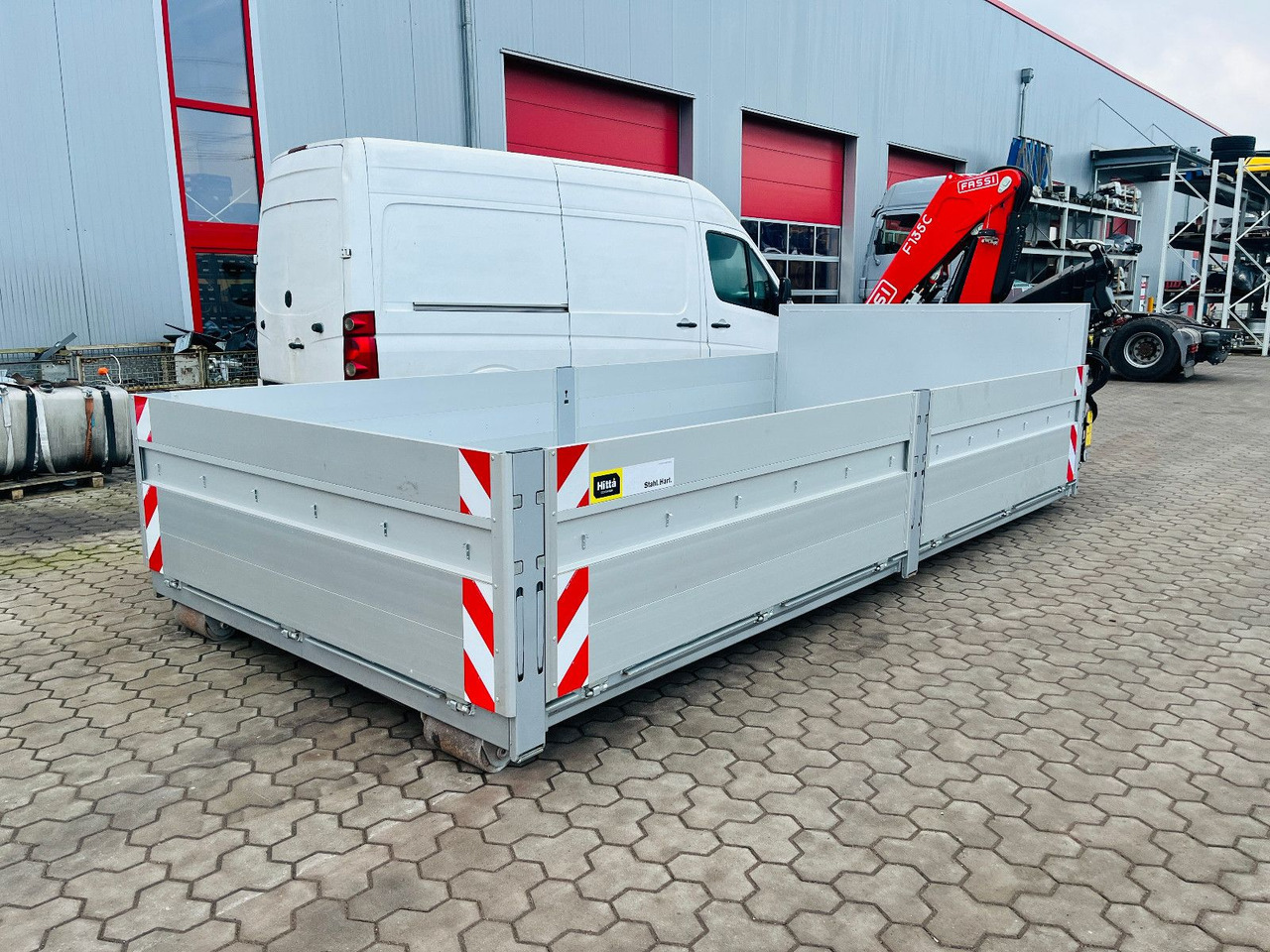 Container mit Fassi Kran, Krancontainer - Roll-off container: picture 3 Container mit Fassi Kran, Krancontainer - Roll-off container: picture 3
