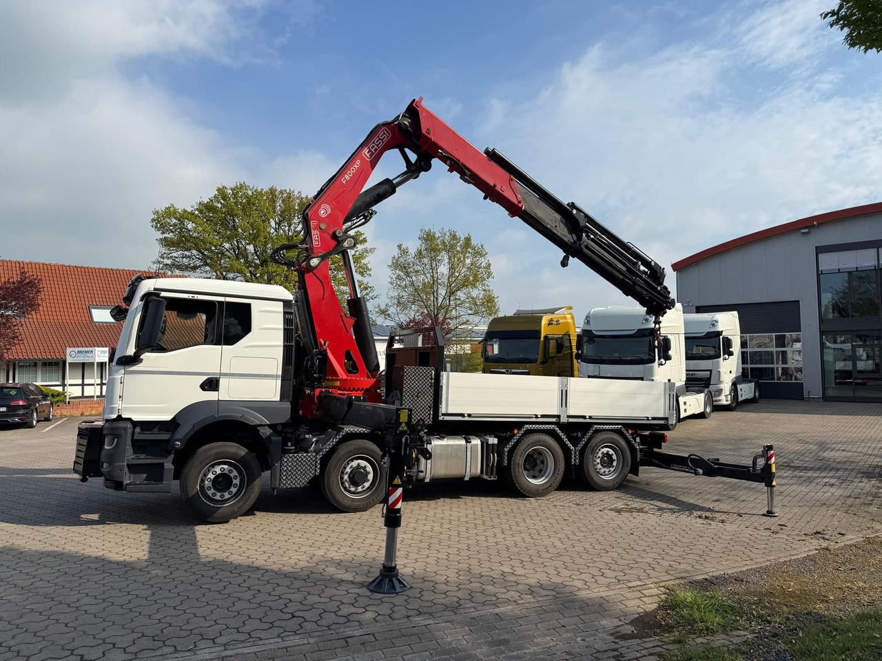 MAN 35.520 8x4 Kran Fassi F800, OHNE ABSTÜTZÜBERWACH - Dropside/ Flatbed truck, Crane truck: picture 3 MAN 35.520 8x4 Kran Fassi F800, OHNE ABSTÜTZÜBERWACH - Dropside/ Flatbed truck, Crane truck: picture 3