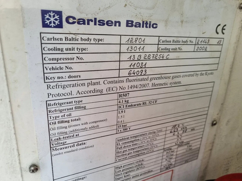 Refrigerated van Mercedes-Benz Sprinter 313 CDI/ Eis/ Ice/-40/ 5+5 Turen/ Carlsen Baltic Euro 5: picture 16 Refrigerated van Mercedes-Benz Sprinter 313 CDI/ Eis/ Ice/-40/ 5+5 Turen/ Carlsen Baltic Euro 5: picture 16