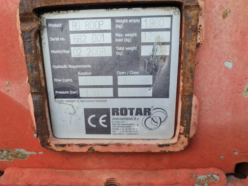 Grapple rotar sorteergrijper cw40 rg 800 selector grab rotar greifer: picture 7