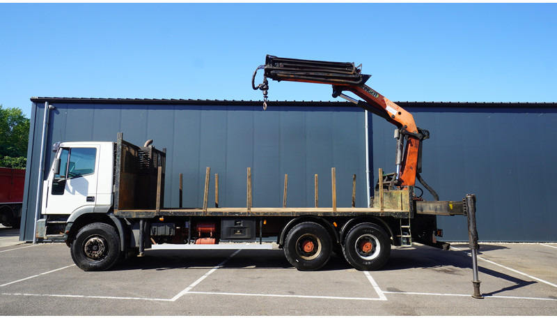 Crane truck Iveco EUROTRAKKER CURSOR 350 6X4 FLATBED WITH PALFINGER PK 20002 CRANE: picture 1