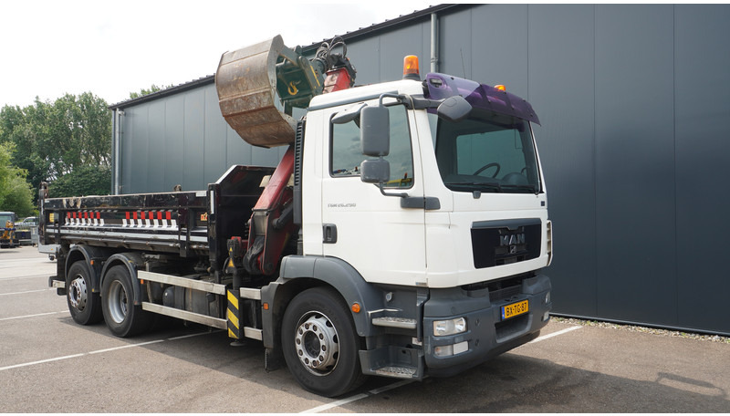 Crane truck MAN TGM 26.290 TIPPER WITH HMF 1643 Z2 CRANE: picture 9
