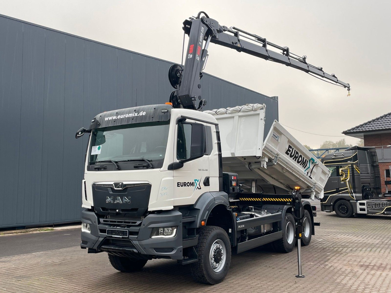 Tipper, Crane truck MAN TGS 33.440 6x6 /3-Seiten- Kipper /  HIAB 228-6: picture 12