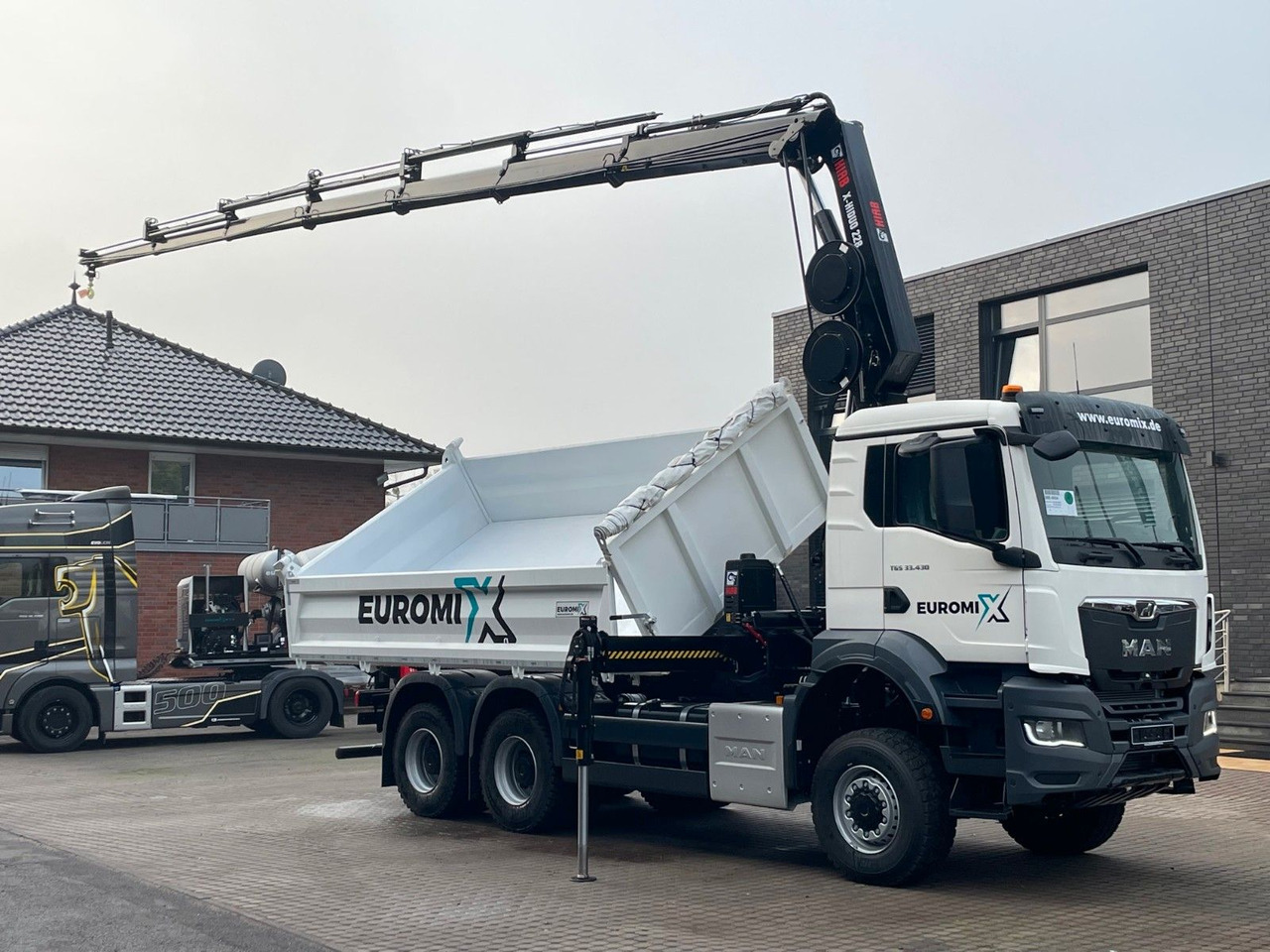 Tipper, Crane truck MAN TGS 33.440 6x6 /3-Seiten- Kipper /  HIAB 228-6: picture 8