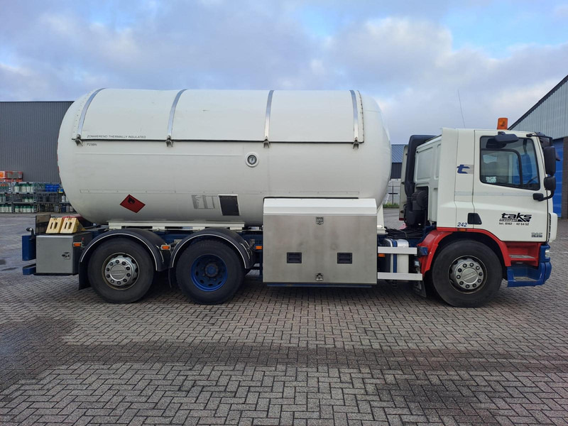 Tank truck DAF FAN CF75. 6x2 -24030 Liter Gas tank truck ID 2.166 Rootselaar, flowmeter, pump, sunroof on tank: picture 1