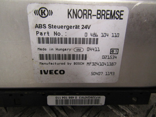 IVECO TECTOR 75E17/18 ABS ECU P/NO 504071193/486104110 - ECU for Truck: picture 2 IVECO TECTOR 75E17/18 ABS ECU P/NO 504071193/486104110 - ECU for Truck: picture 2