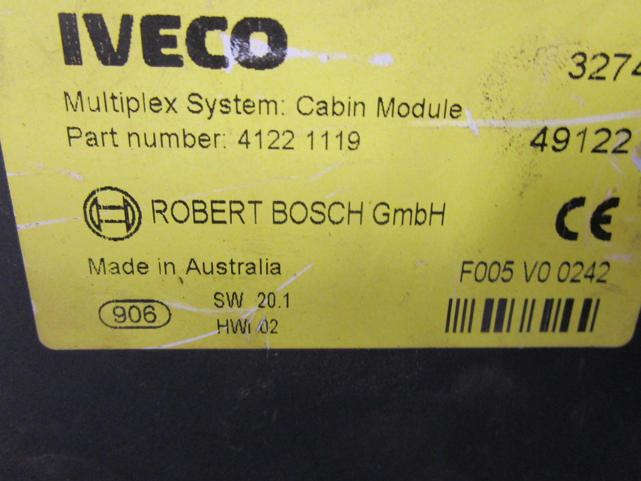 IVECO TECTOR CABIN CONTROL UNIT P/NO 41221119 - Electrical system for Truck: picture 2 IVECO TECTOR CABIN CONTROL UNIT P/NO 41221119 - Electrical system for Truck: picture 2