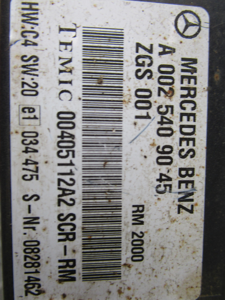 MERCEDES AXOR SCR CONTROL UNIT P/NO A0025409045 - Electrical system for Truck: picture 2 MERCEDES AXOR SCR CONTROL UNIT P/NO A0025409045 - Electrical system for Truck: picture 2