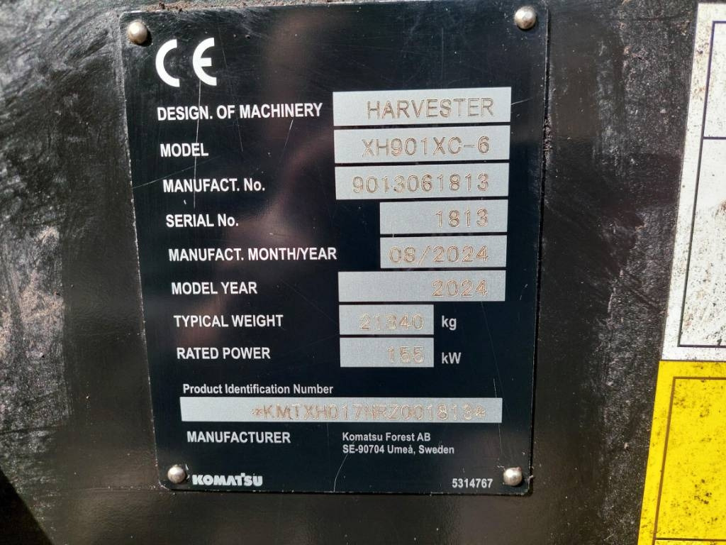 Forestry harvester Komatsu 901 XC: picture 13