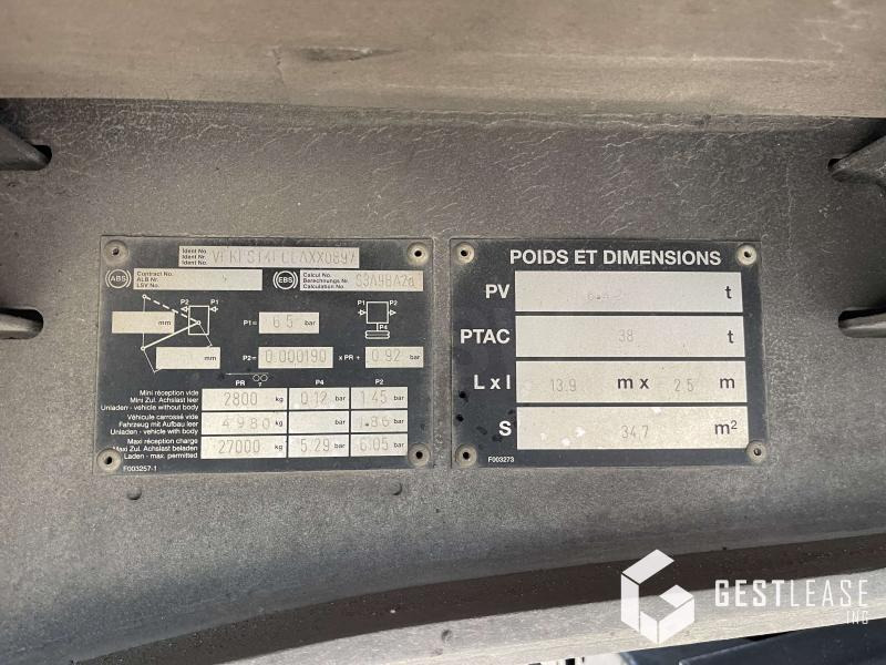 Curtainsider trailer Fruehauf Rideaux coulissants 3 essieux: picture 14 Curtainsider trailer Fruehauf Rideaux coulissants 3 essieux: picture 14