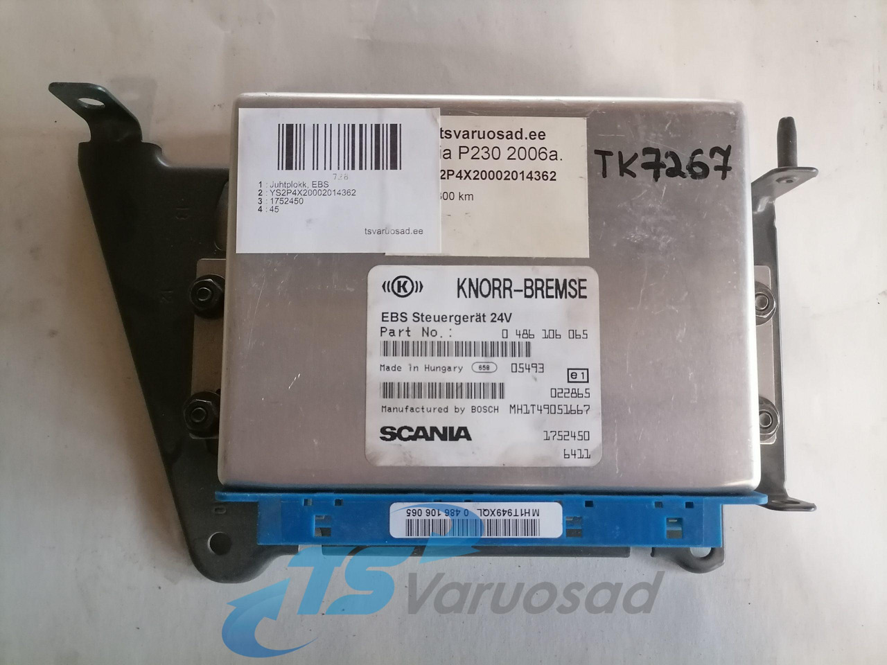 Scania Ecu, EBS 1752450 - ECU for Truck: picture 2 Scania Ecu, EBS 1752450 - ECU for Truck: picture 2
