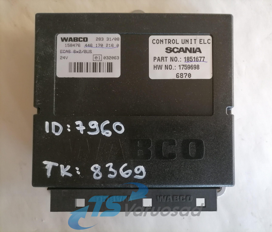 Scania Ecu, ECAS 1759698 - ECU for Truck: picture 3 Scania Ecu, ECAS 1759698 - ECU for Truck: picture 3