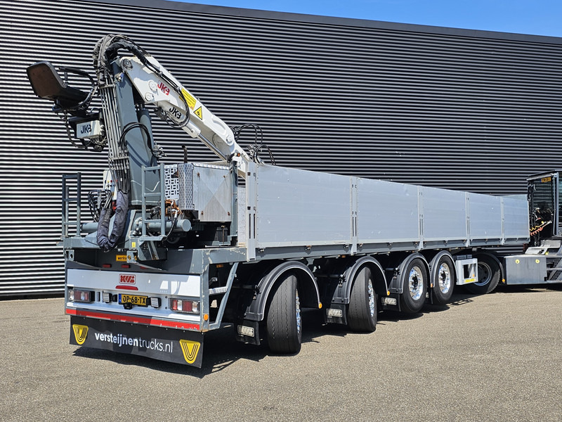 Kwb JKB KRAAN / 2 x STEERING + 2 X LIFT AXLE - Dropside/ Flatbed semi-trailer: picture 3 Kwb JKB KRAAN / 2 x STEERING + 2 X LIFT AXLE - Dropside/ Flatbed semi-trailer: picture 3