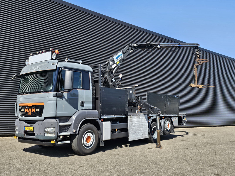 MAN TGS 26.360 / 6X2-4 BL / KENNIS ROLLER CRANE / KRAN - Dropside/ Flatbed truck, Crane truck: picture 1 MAN TGS 26.360 / 6X2-4 BL / KENNIS ROLLER CRANE / KRAN - Dropside/ Flatbed truck, Crane truck: picture 1