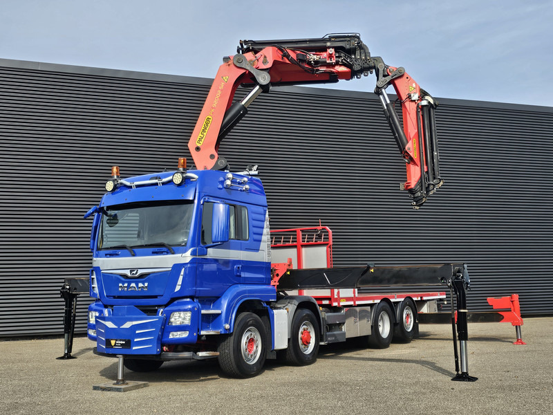 MAN TGS 35.500 8x4-6 / PALFINGER 92 t/m CRANE +JIB - Dropside/ Flatbed truck: picture 4 MAN TGS 35.500 8x4-6 / PALFINGER 92 t/m CRANE +JIB - Dropside/ Flatbed truck: picture 4