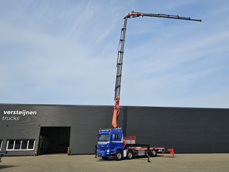 MAN TGS 35.500 8x4-6 / PALFINGER 92 t/m CRANE +JIB - Dropside/ Flatbed truck: picture 2 MAN TGS 35.500 8x4-6 / PALFINGER 92 t/m CRANE +JIB - Dropside/ Flatbed truck: picture 2