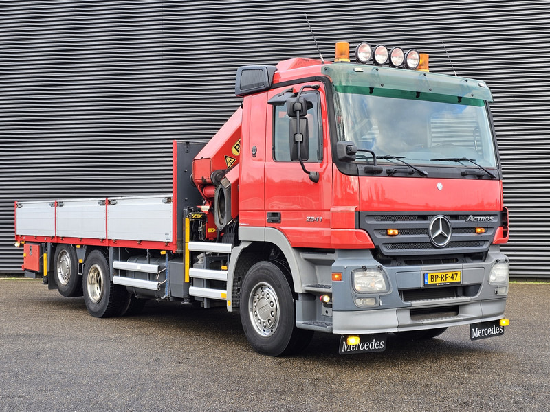 Dropside/ Flatbed truck, Crane truck Mercedes-Benz ACTROS 2541 6X2 / PALFINGER PK 42 t/m CRANE / KRAN: picture 11
