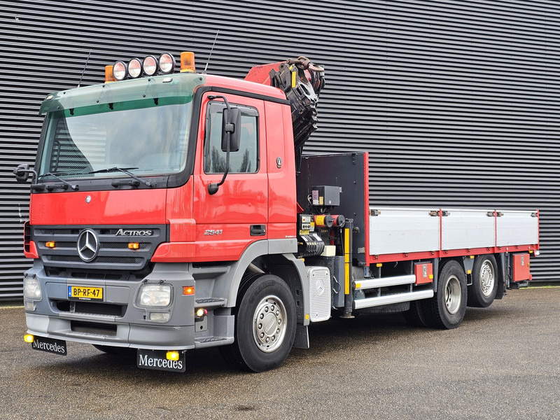 Dropside/ Flatbed truck, Crane truck Mercedes-Benz ACTROS 2541 6X2 / PALFINGER PK 42 t/m CRANE / KRAN: picture 18