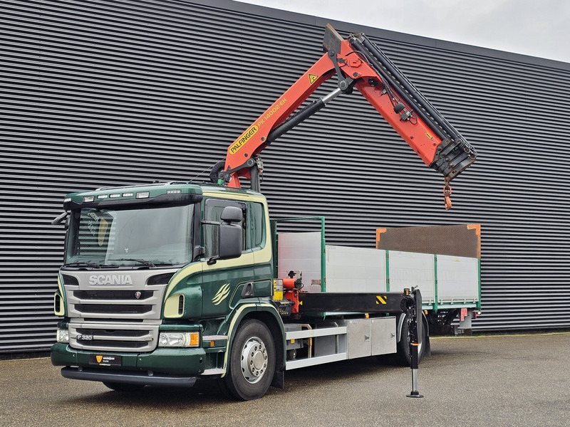 Scania P320 4x2 / PALFINGER 14TM / CRANE/KRAN/GRUE - Dropside/ Flatbed truck, Crane truck: picture 3 Scania P320 4x2 / PALFINGER 14TM / CRANE/KRAN/GRUE - Dropside/ Flatbed truck, Crane truck: picture 3
