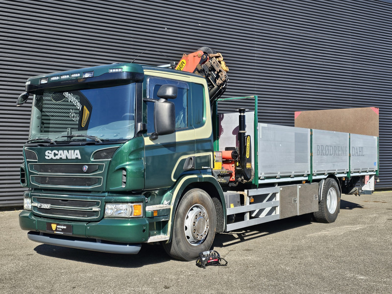 Dropside/ Flatbed truck, Crane truck Scania P320 4x2 / PALFINGER 14TM / CRANE/KRAN/GRUE: picture 6