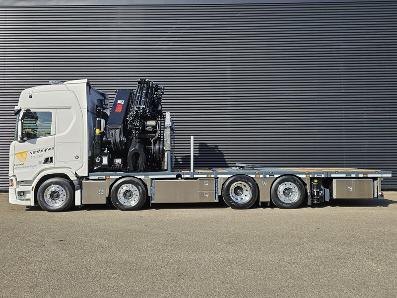 Dropside/ Flatbed truck, Crane truck Scania R590 V8 / 8X2 / HIAB 1188 + JIB + WINCH: picture 12
