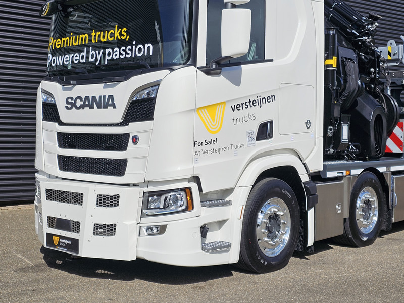 Dropside/ Flatbed truck, Crane truck Scania R590 V8 / 8X2 / HIAB 1188 + JIB + WINCH: picture 14