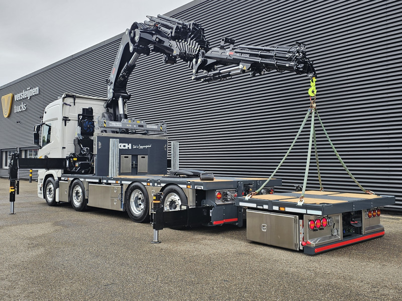 Dropside/ Flatbed truck, Crane truck Scania R590 V8 / 8X2 / HIAB 1188 + JIB + WINCH: picture 7