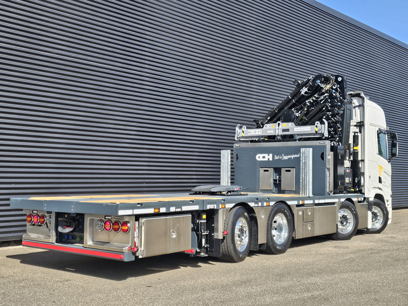 Dropside/ Flatbed truck, Crane truck Scania R590 V8 / 8X2 / HIAB 1188 + JIB + WINCH: picture 15
