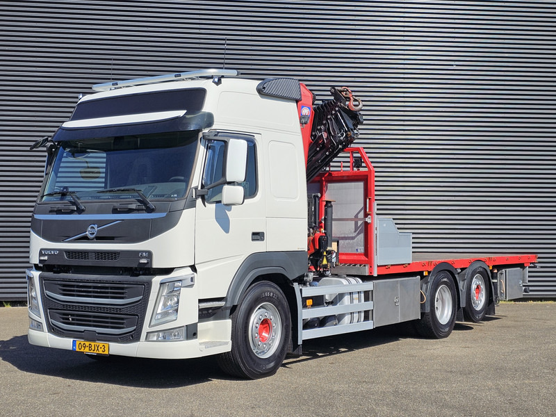 Dropside/ Flatbed truck, Crane truck Volvo FM500 / 6x2 / HMF 32TM / KRAN / CRANE: picture 8