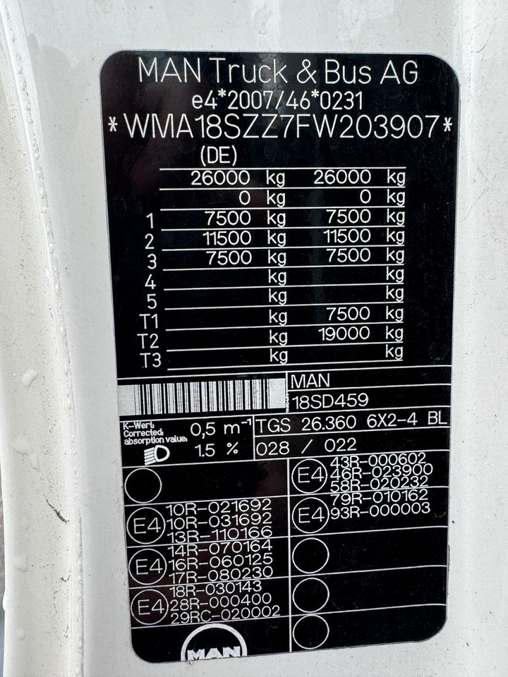 MAN 26.360 TGS Pafinger PK12002 Glaskipper 2 Trennw. on lease MAN 26.360 TGS Pafinger PK12002 Glaskipper 2 Trennw.: picture 16