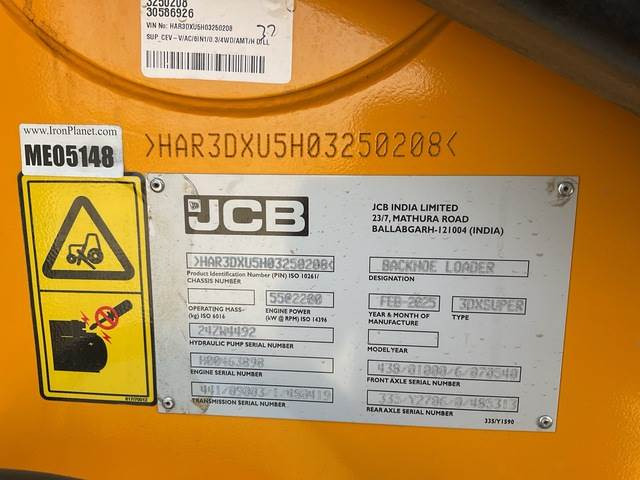 JCB 3DX - Backhoe loader: picture 5 JCB 3DX - Backhoe loader: picture 5