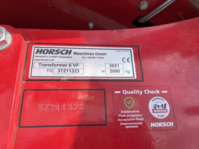 Horsch Transformer 6VF - Soil tillage equipment: picture 5 Horsch Transformer 6VF - Soil tillage equipment: picture 5